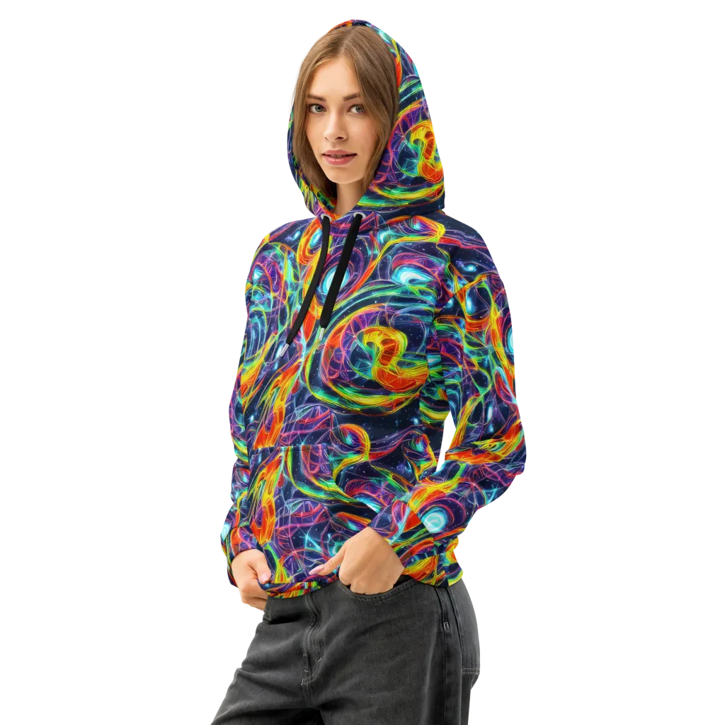 Nova Tide on Cotton Hoodie — Left Front