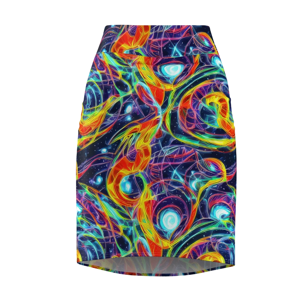 Nova Tide on Pencil Skirt — Front