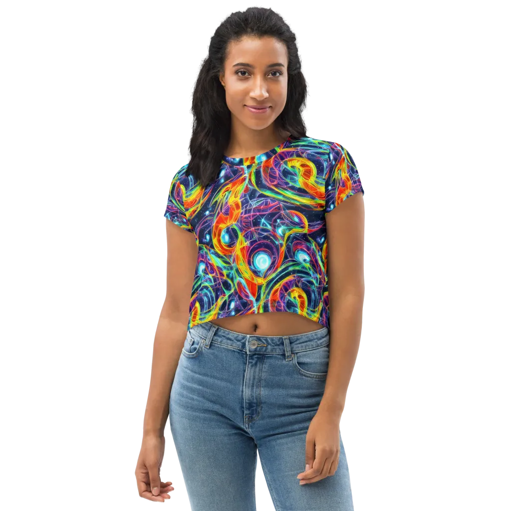 Nova Tide on Crop Tee — Front