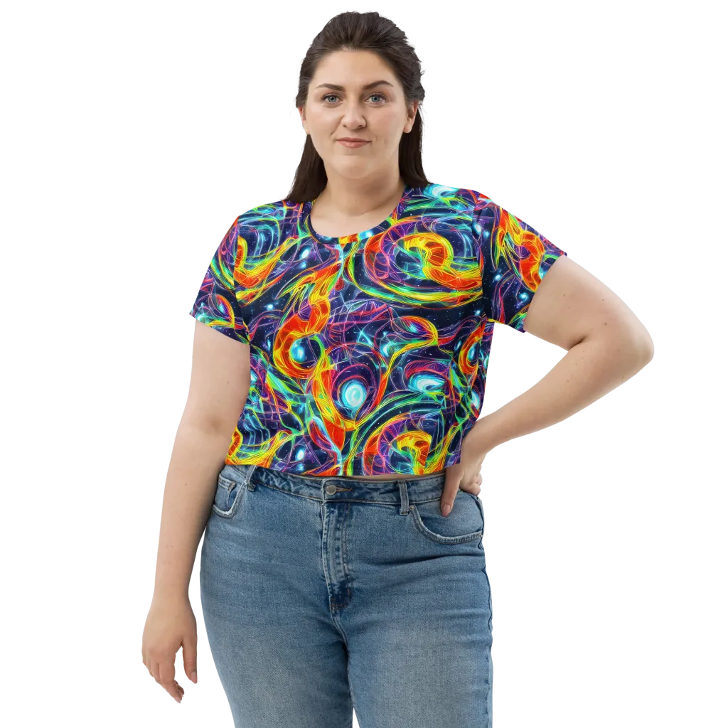 Nova Tide on Crop Tee — Front
