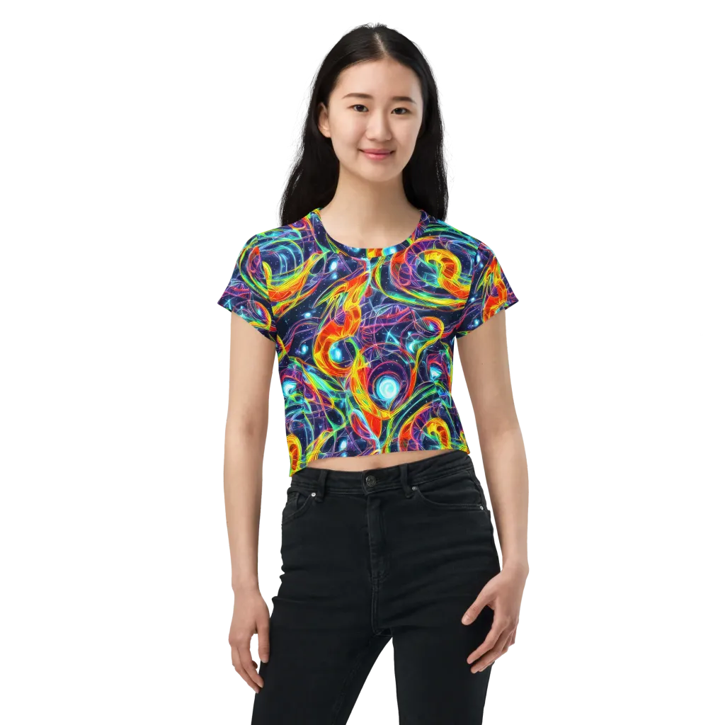 Nova Tide on Crop Tee — Front