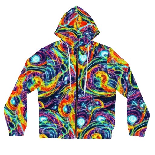 Nova Tide on a Women's Full-Zip Hoodie