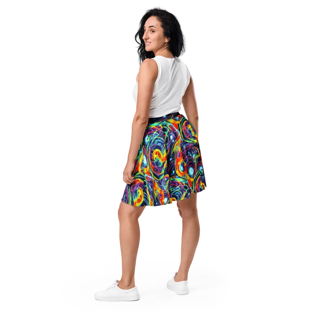 Nova Tide on Skater Skirt — Back
