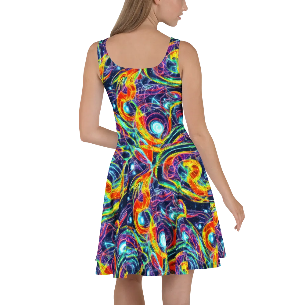 Nova Tide on Skater Dress — Back