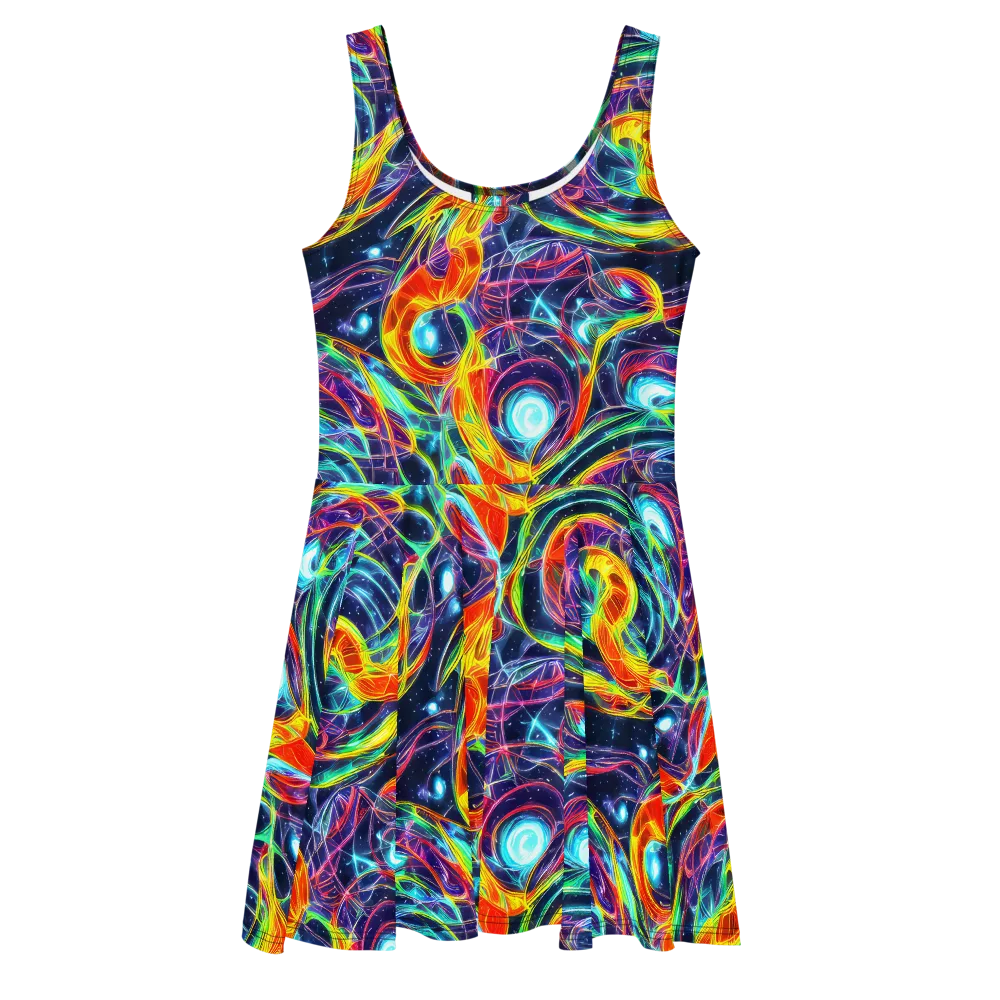 Nova Tide on Skater Dress — Front