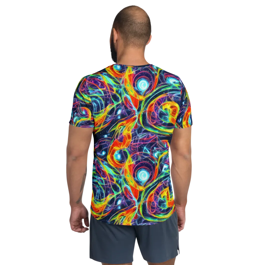 Nova Tide on Men's Athletic T-Shirt — Back