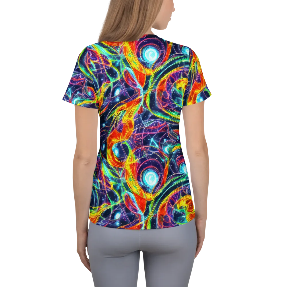 Nova Tide on Women's Athletic T-Shirt — Back