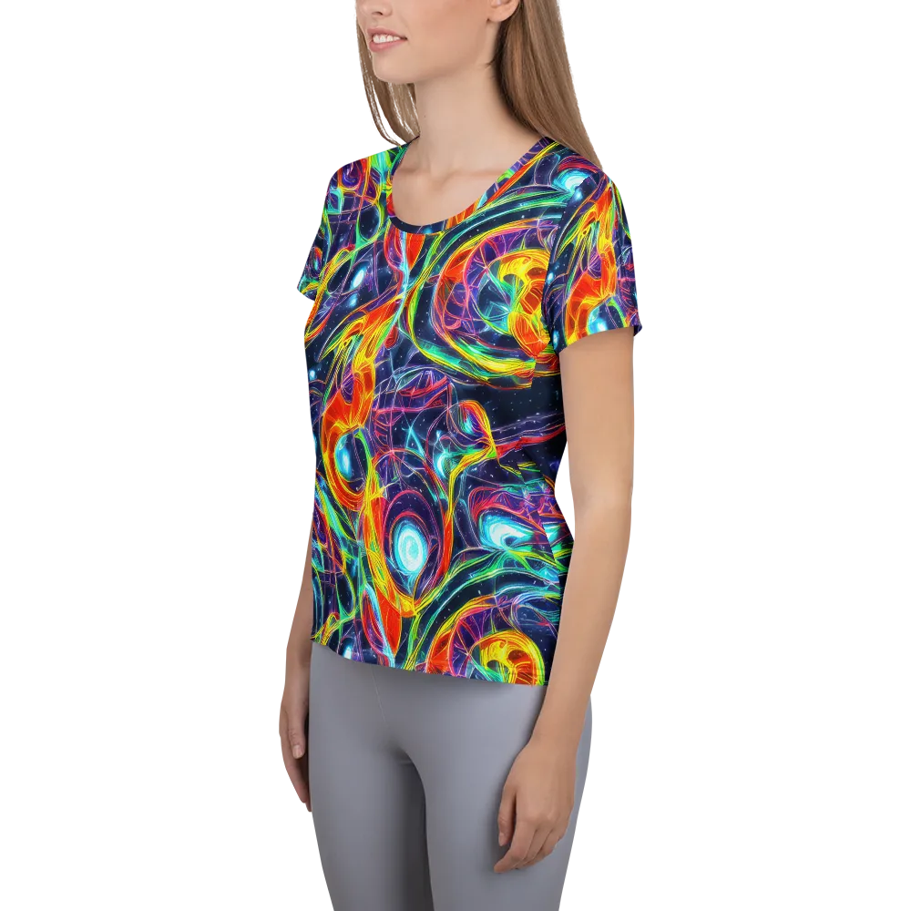 Nova Tide on Women's Athletic T-Shirt — Left