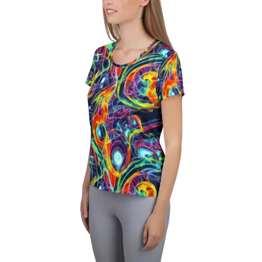 Nova Tide on a Women's Athletic T-Shirt