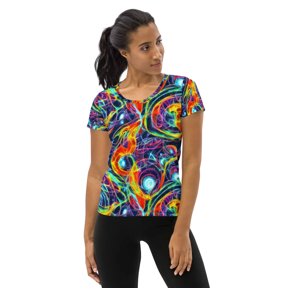 Nova Tide on Women's Athletic T-Shirt — Front