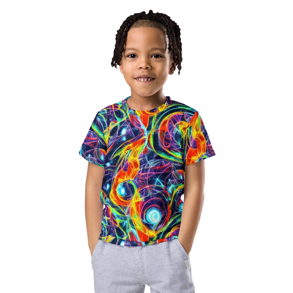 Nova Tide on Kids Crew Neck T-Shirt — Front