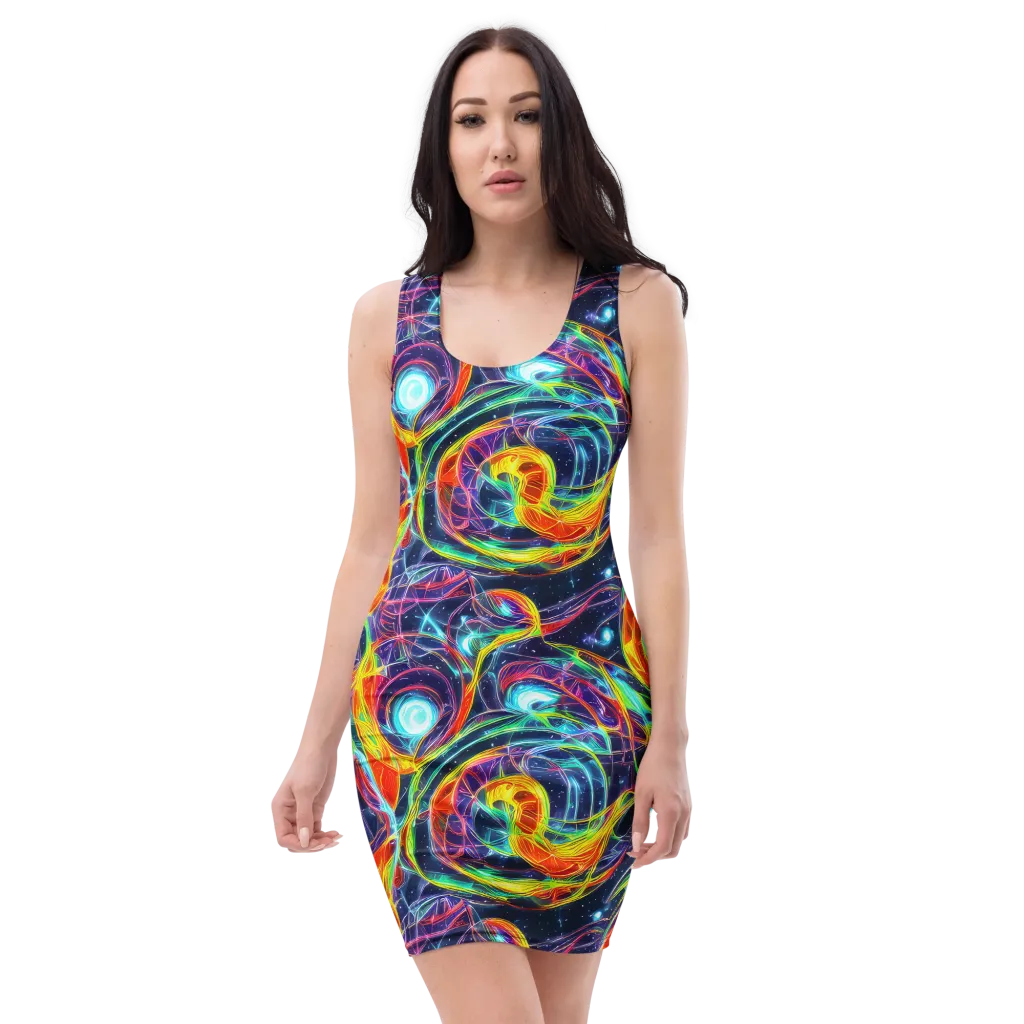 Nova Tide on Bodycon Dress — Front