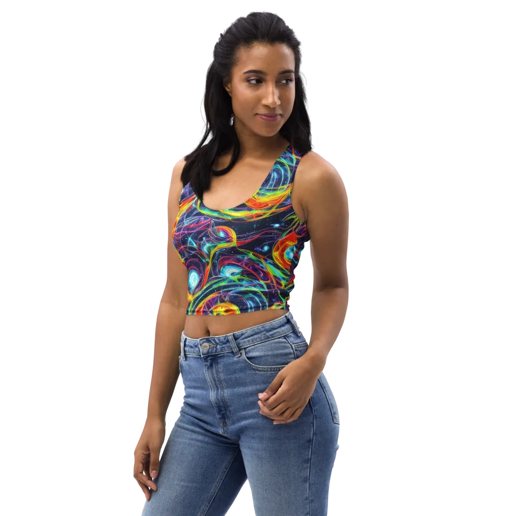 Nova Tide on Crop Top — Left Front