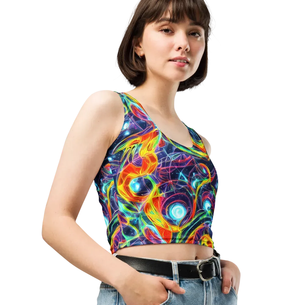 Nova Tide on Crop Top — Right Front
