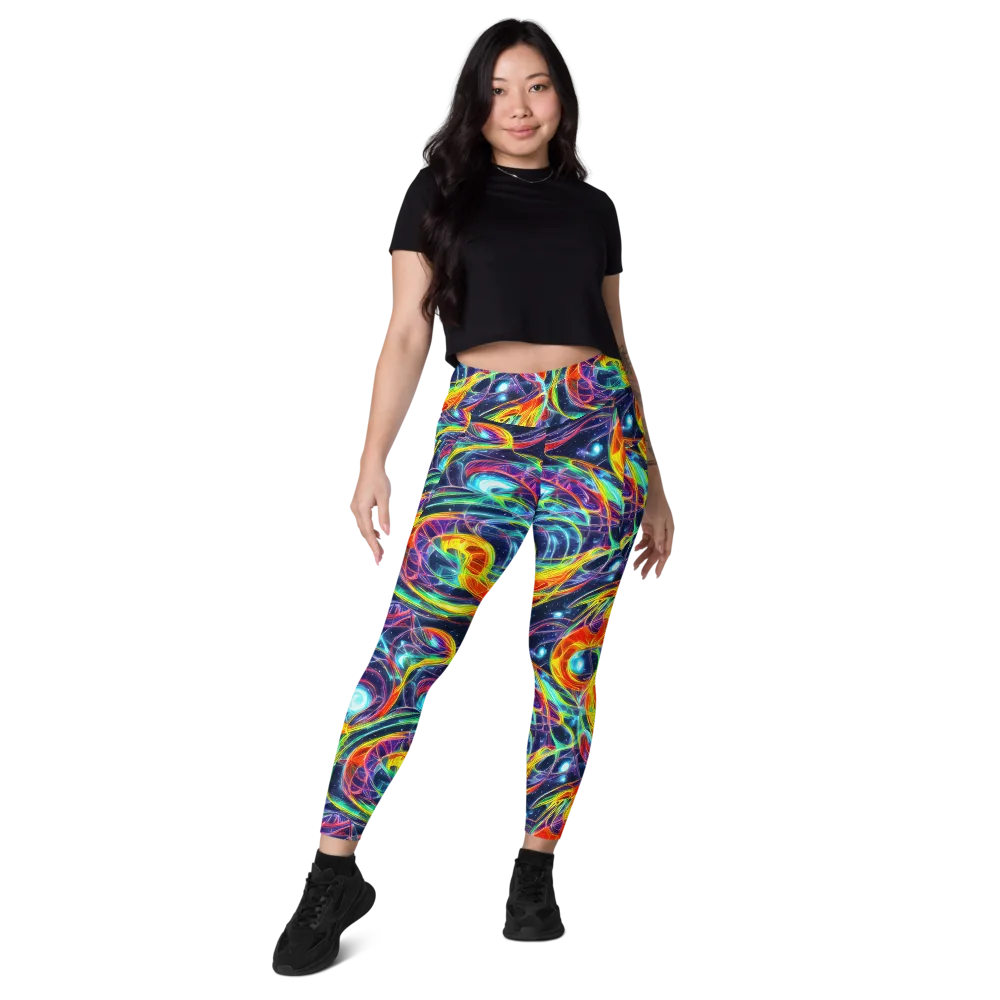 Nova Tide on Leggings with Pockets — Front