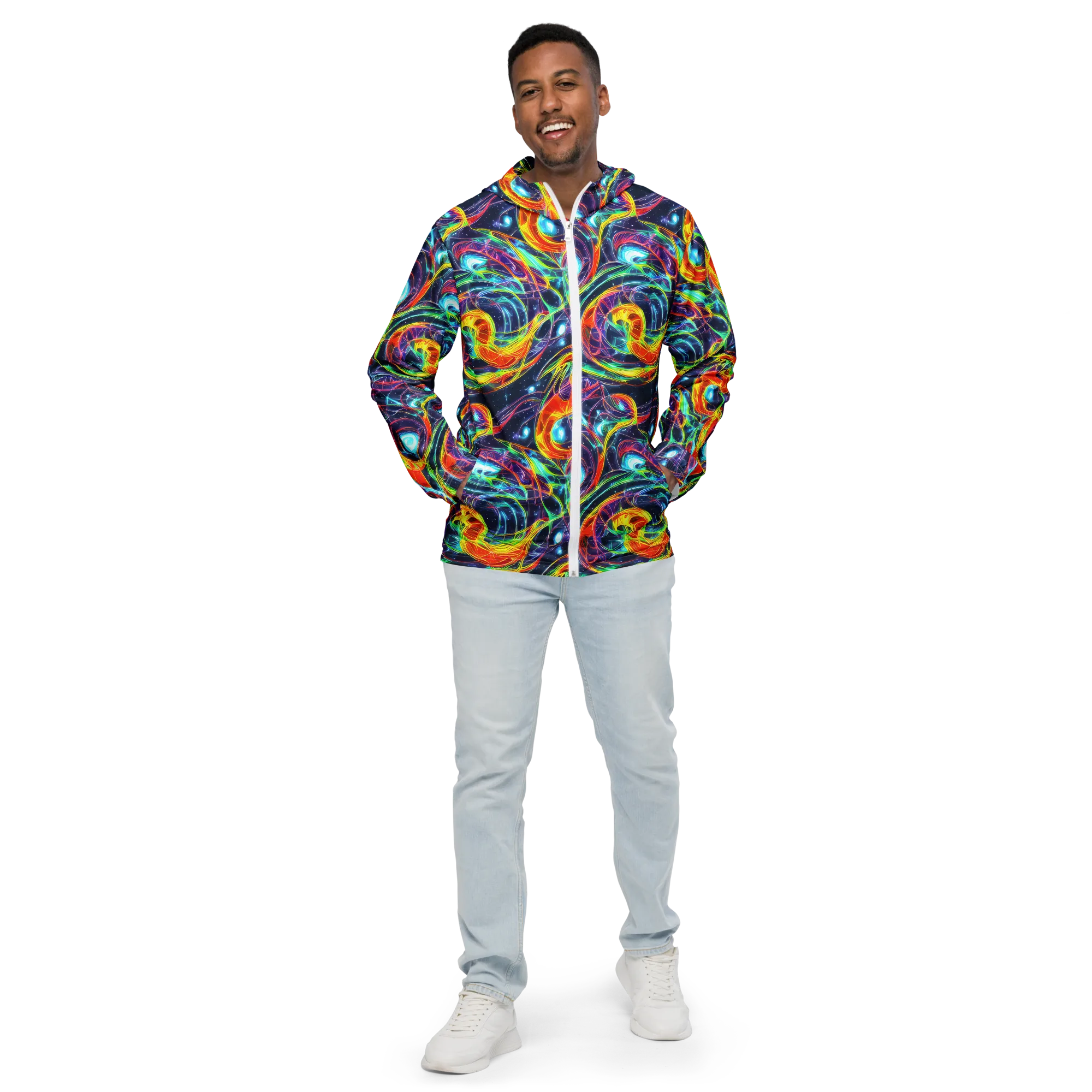 Nova Tide on Men's Windbreaker — Front