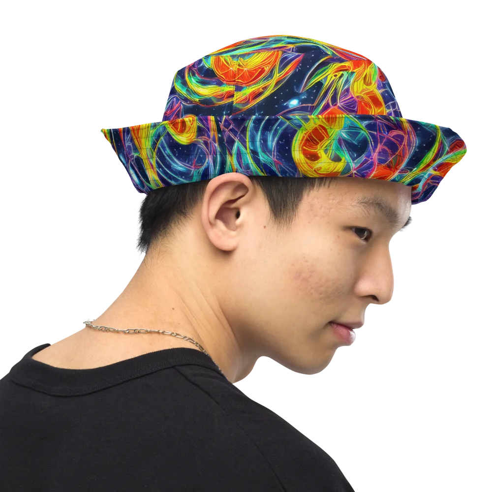 Nova Tide on Reversible Bucket Hat — Right Outside