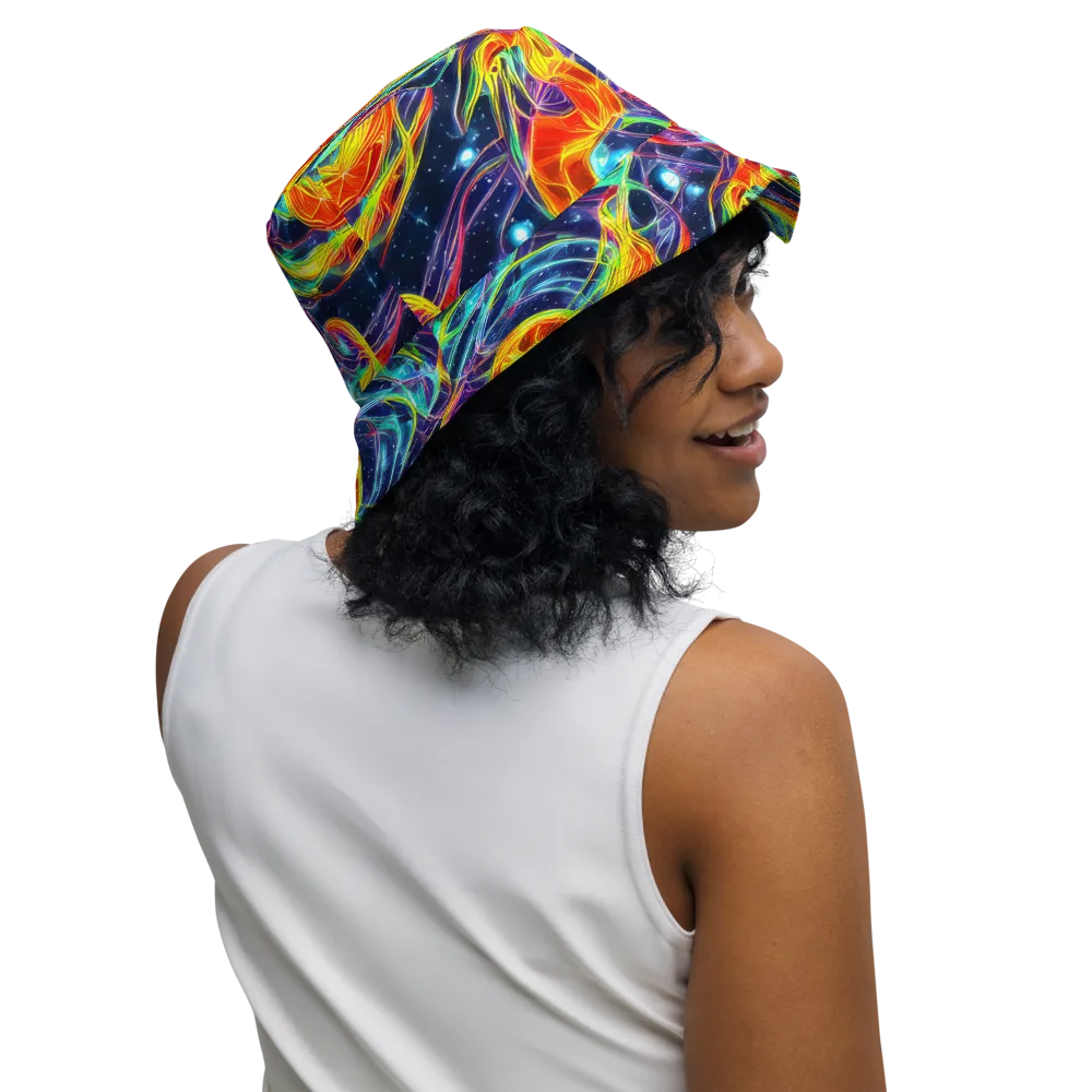 Nova Tide on Reversible Bucket Hat — Right Outside
