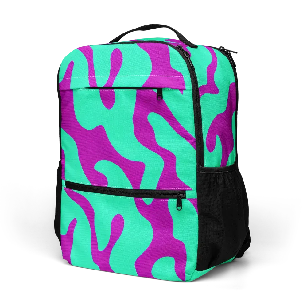 Aqua Voltage on Utility Backpack — Left Front