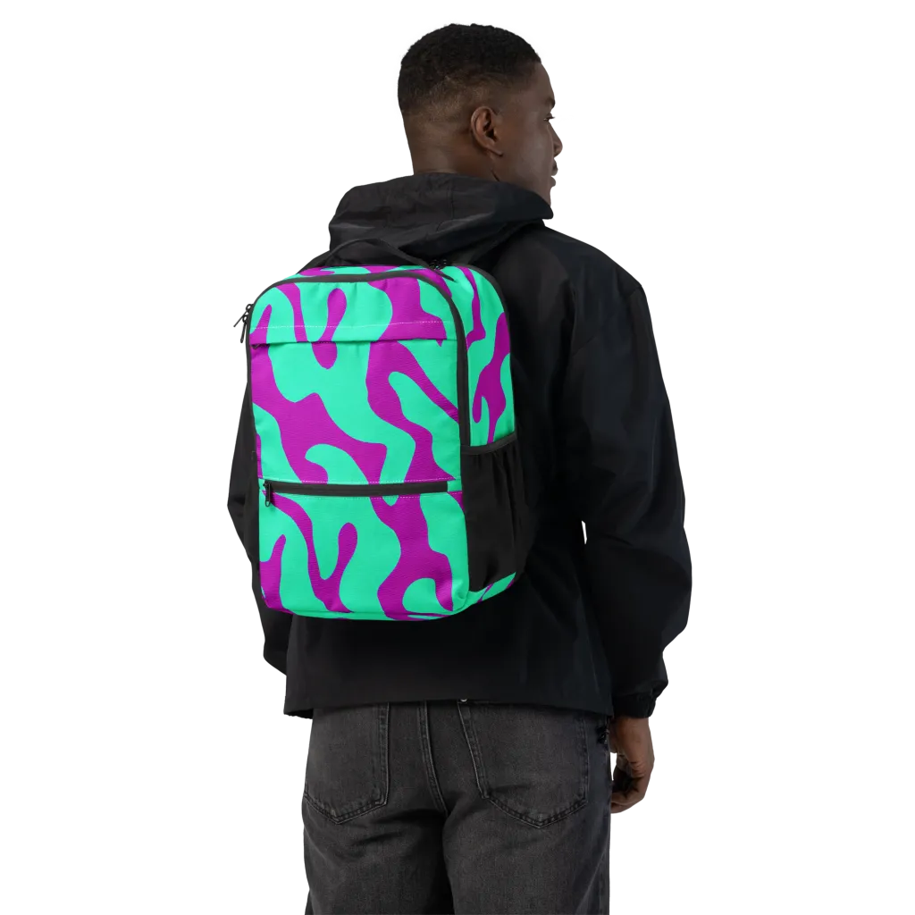 Aqua Voltage on Utility Backpack — Back