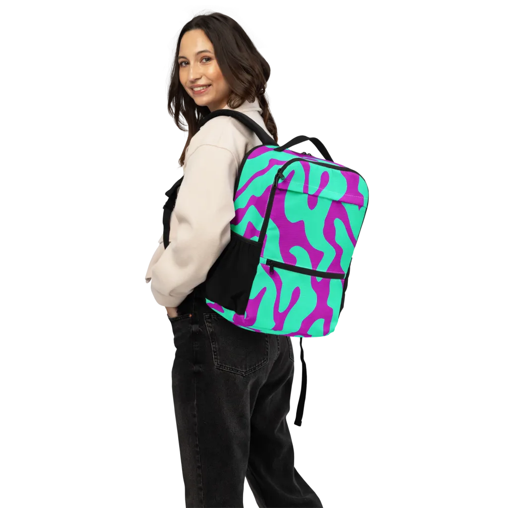 Aqua Voltage on Utility Backpack — Back