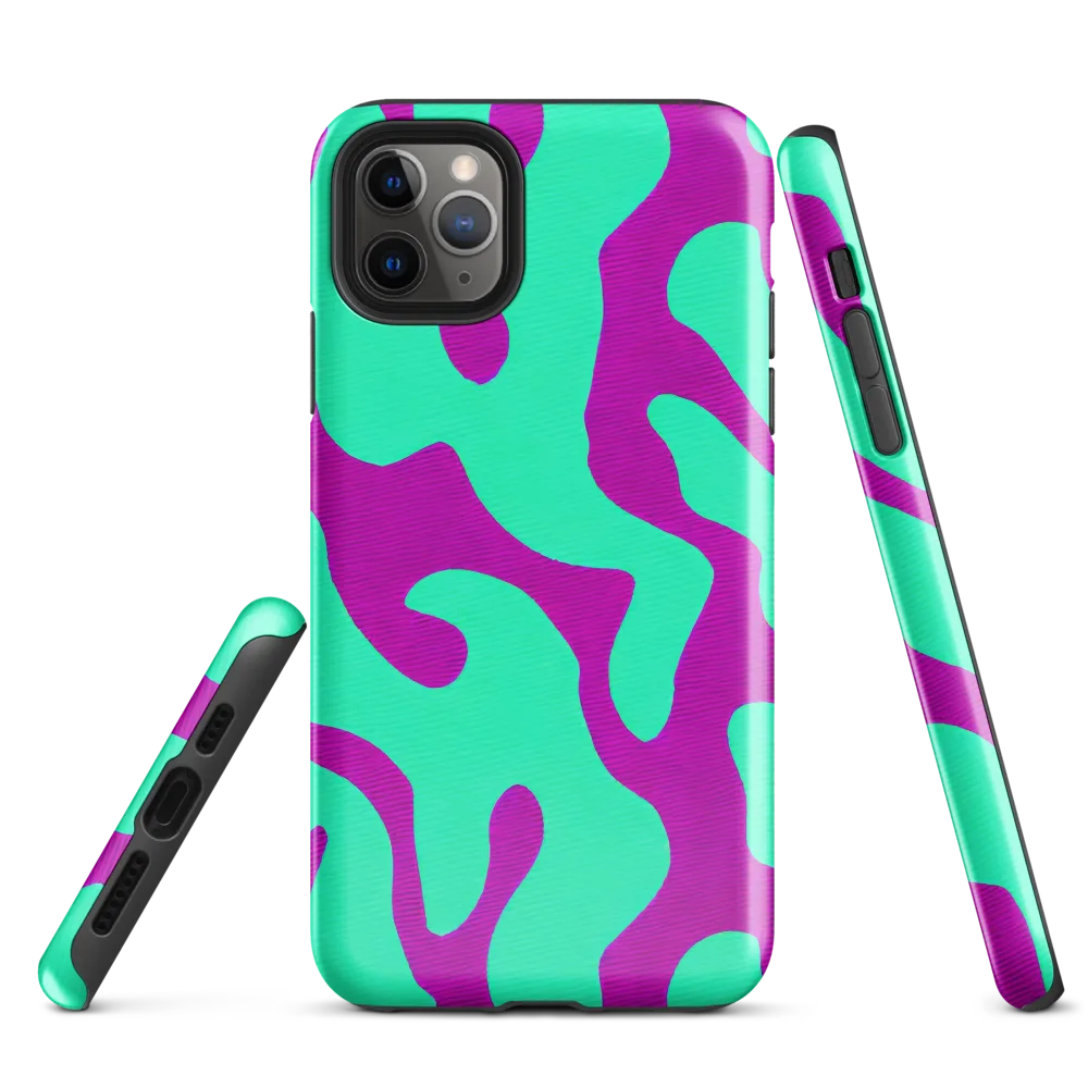 Aqua Voltage on Tough Case for iPhone® — Front