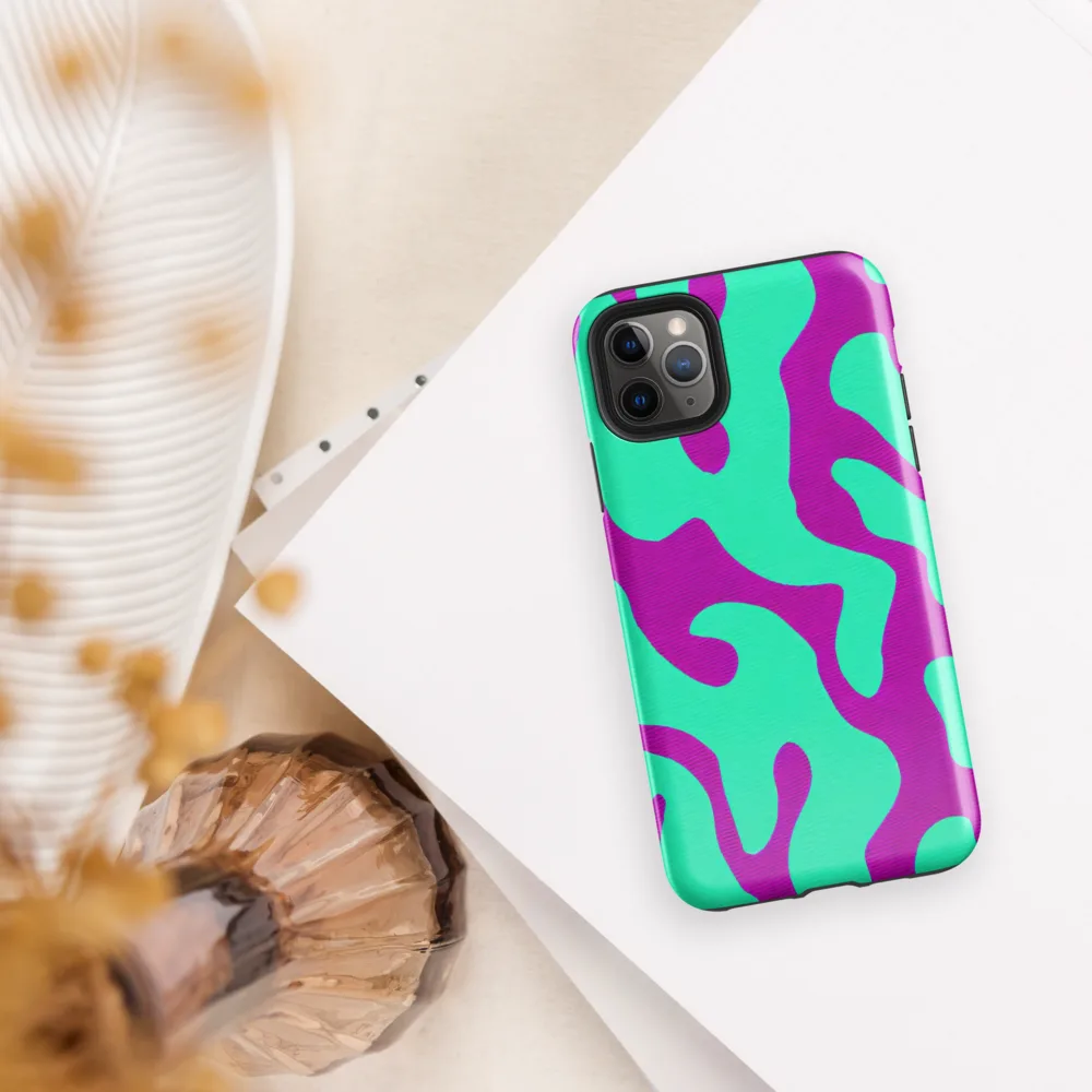 Aqua Voltage on Tough Case for iPhone® — Front