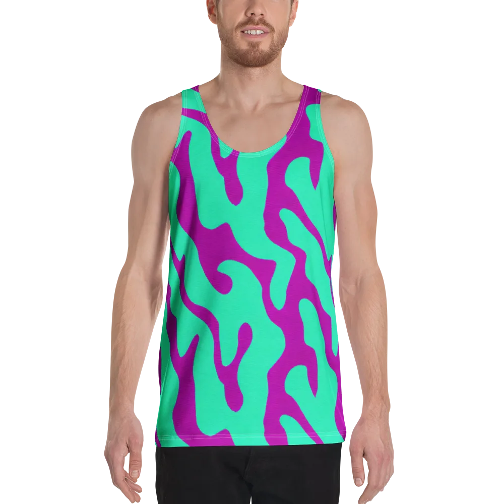 Aqua Voltage on Men's Tank Top — Front