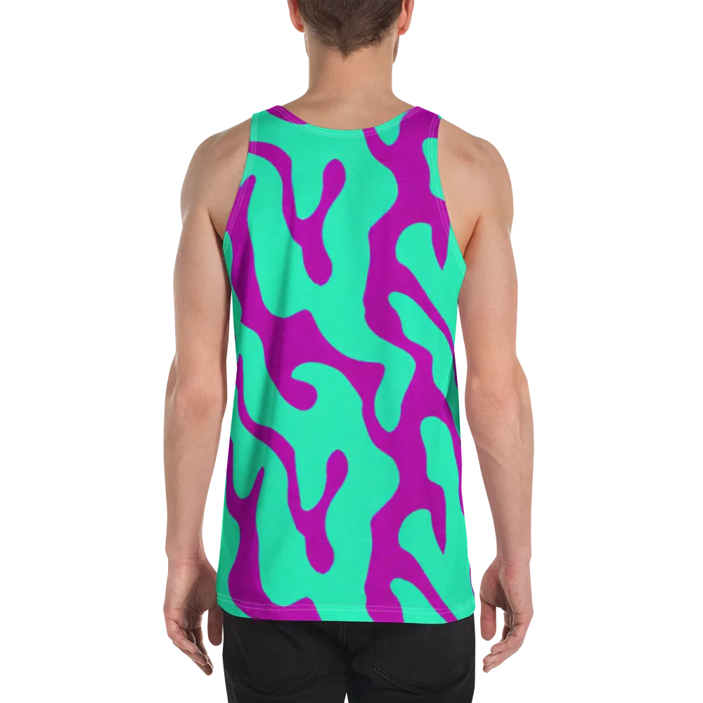 Aqua Voltage on Men's Tank Top — Back