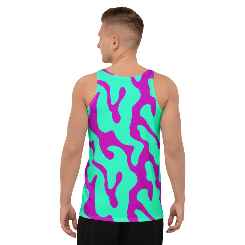Aqua Voltage on Men's Tank Top — Back