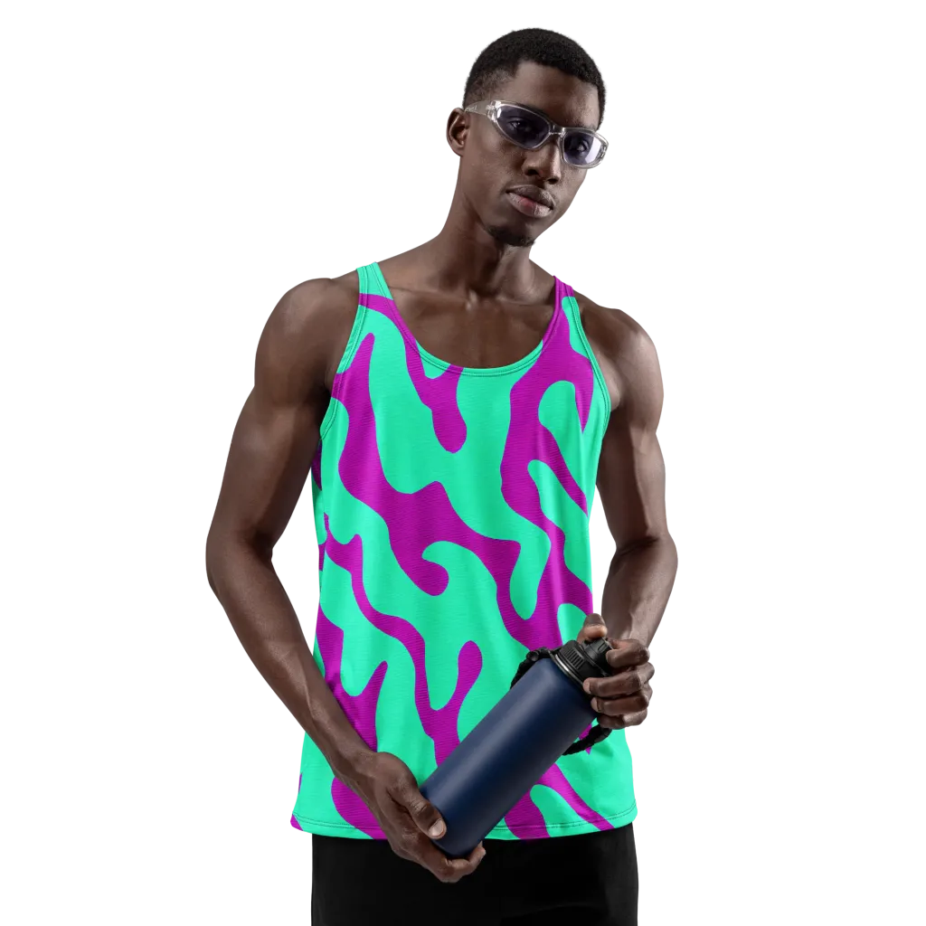 Aqua Voltage on Men's Tank Top — Front