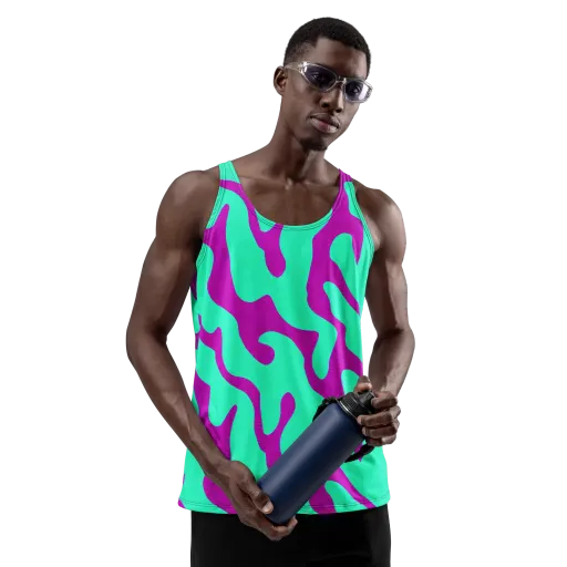 Aqua Voltage on a Men's Tank Top