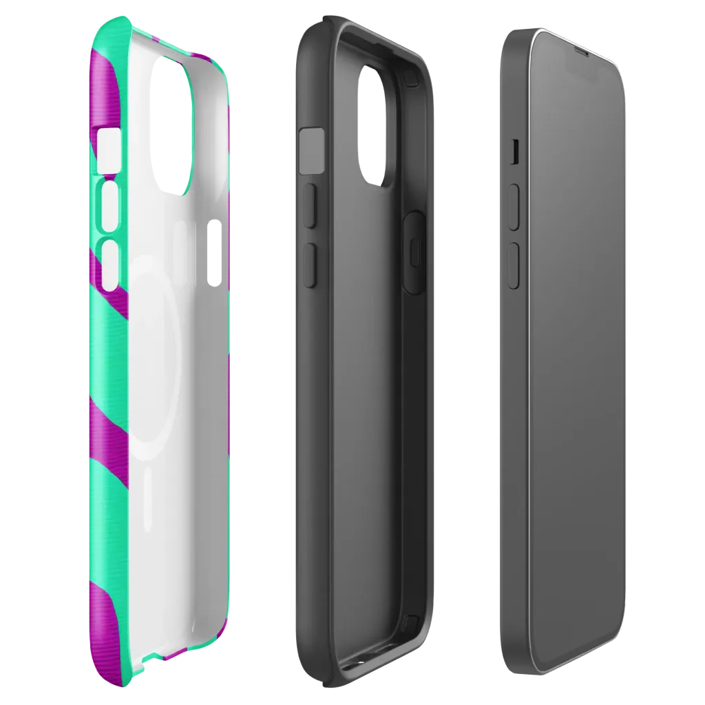 Aqua Voltage on MagSafe Tough Case for iPhone® — Front