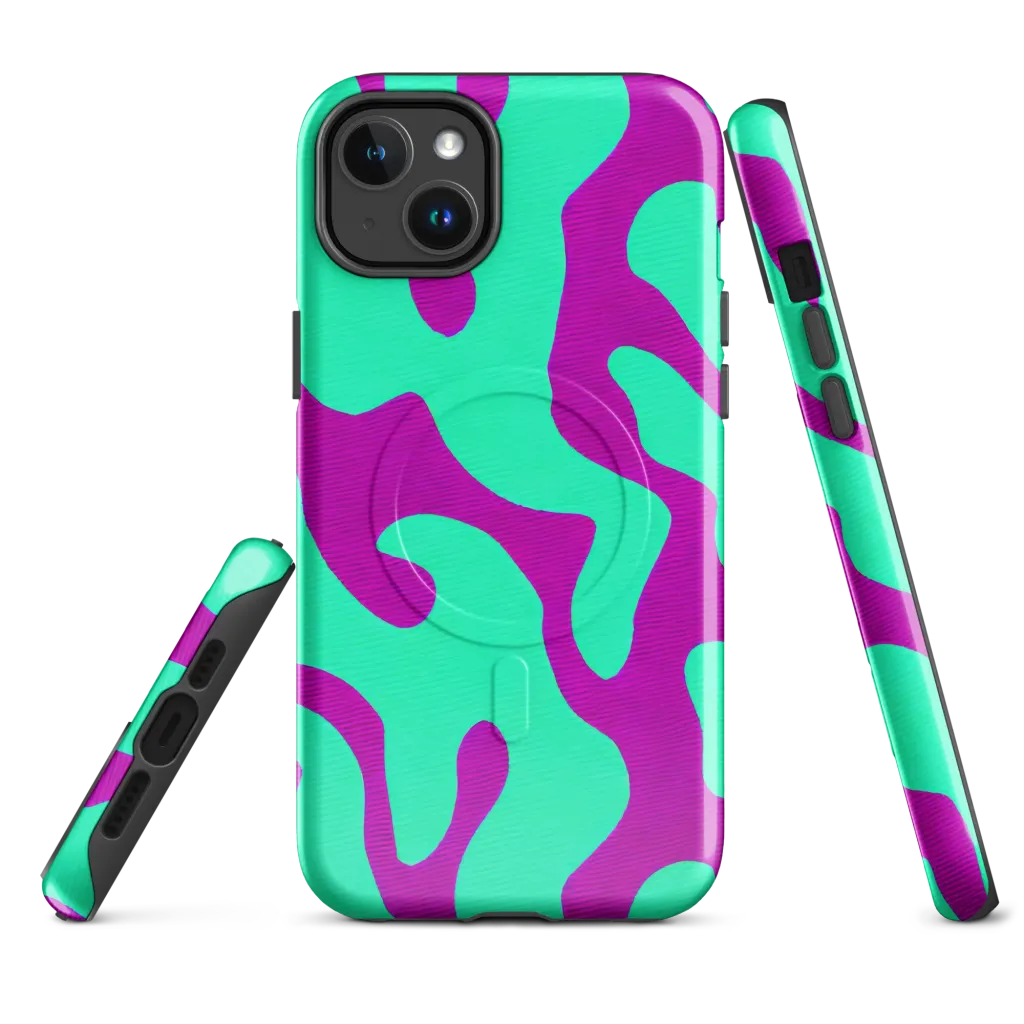 Aqua Voltage on MagSafe Tough Case for iPhone® — Front