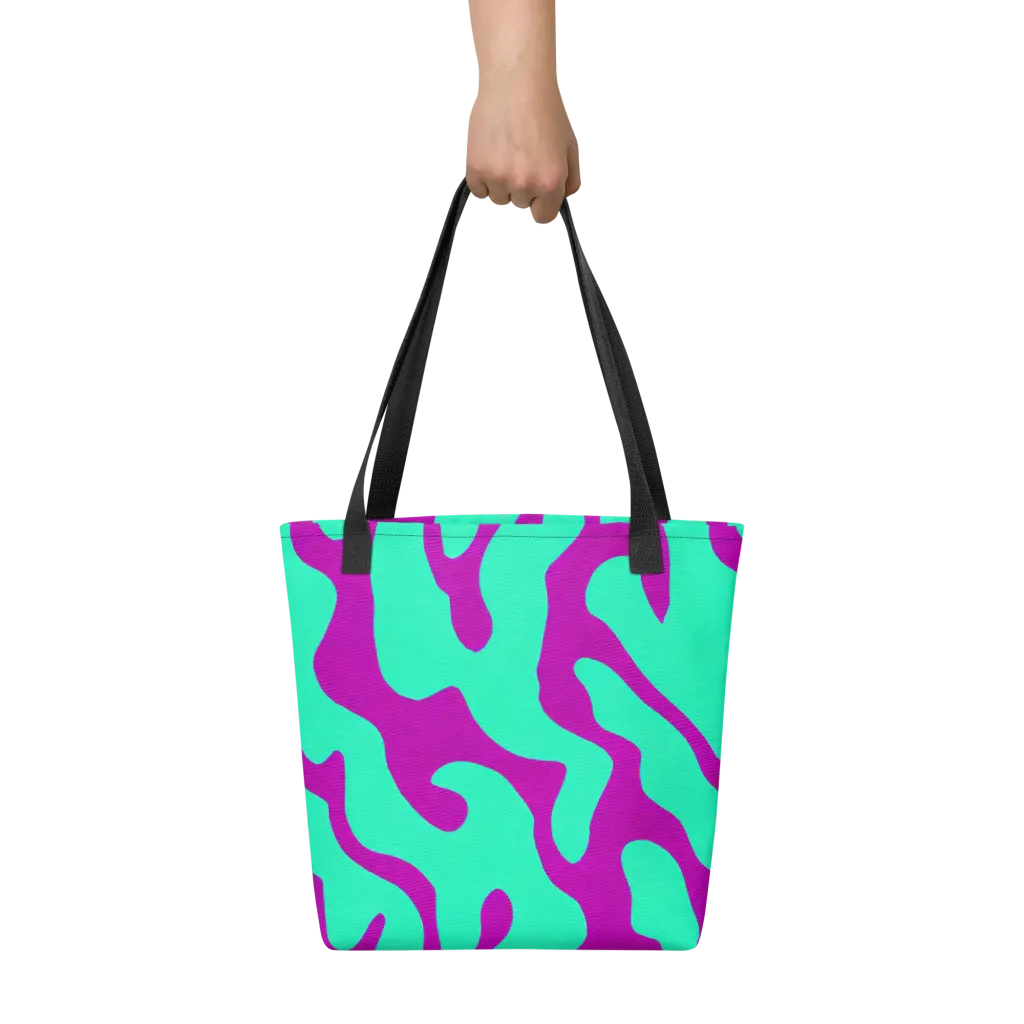 Aqua Voltage on Tote Bag — Front