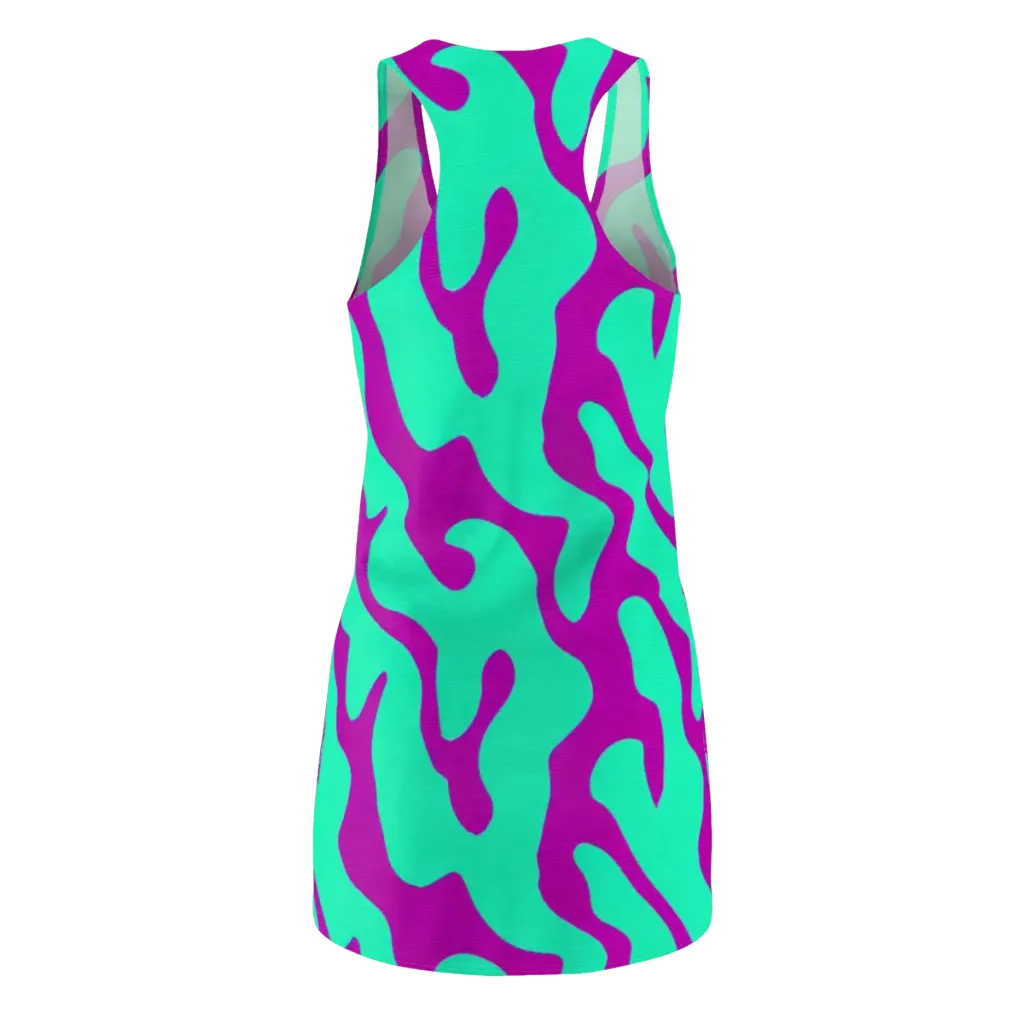 Aqua Voltage on Racerback Dress — Back