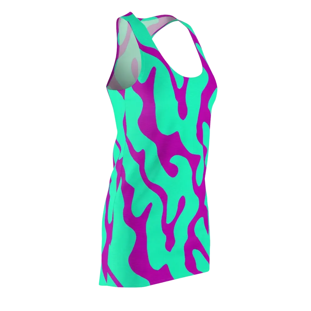 Aqua Voltage on Racerback Dress — Front Side