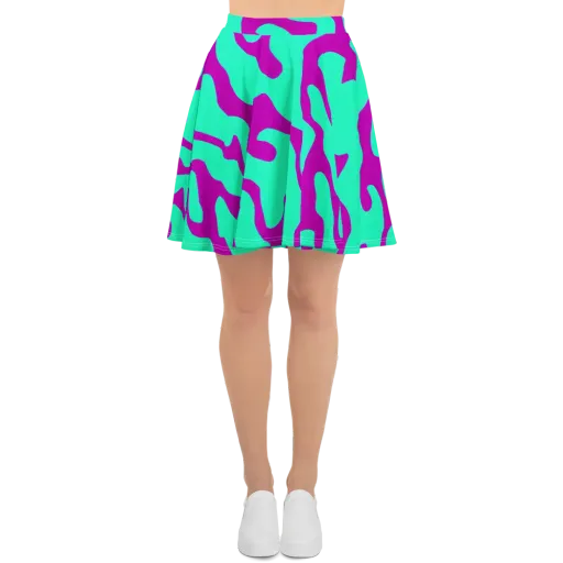Aqua Voltage on a Skater Skirt
