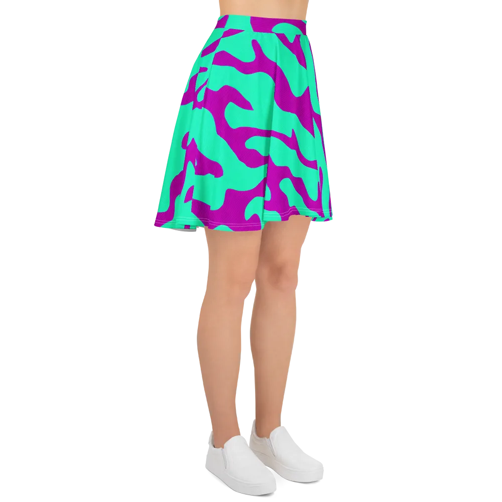 Aqua Voltage on Skater Skirt — Right