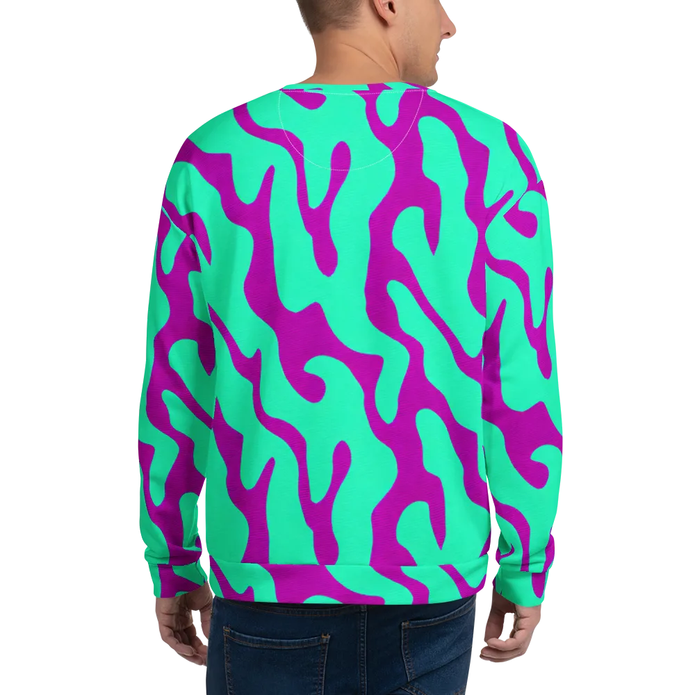 Aqua Voltage on Sweatshirt — Back