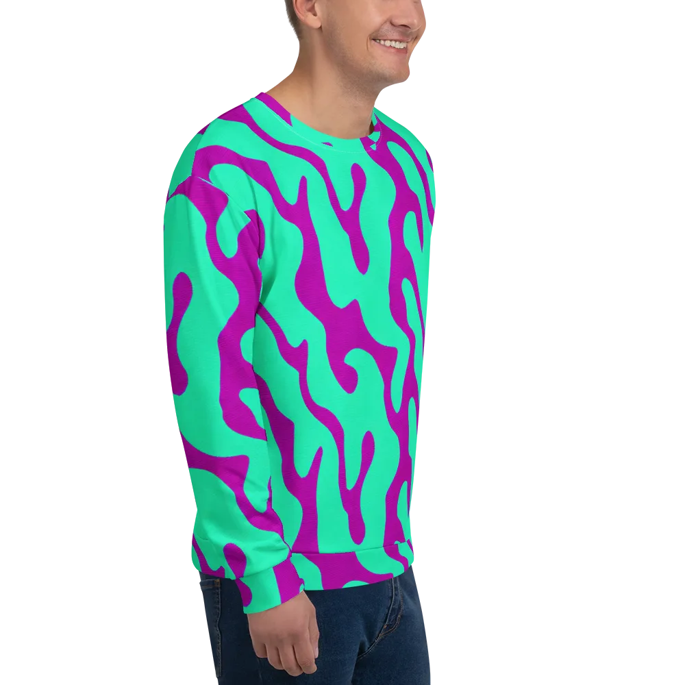 Aqua Voltage on Sweatshirt — Right Front