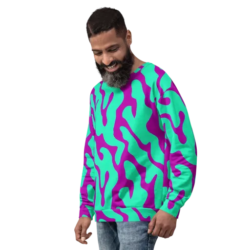 Aqua Voltage on a Sweatshirt