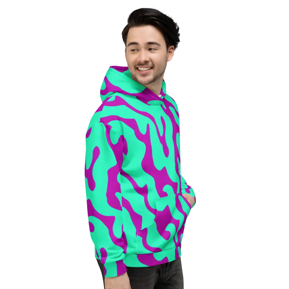Aqua Voltage on Hoodie — Right