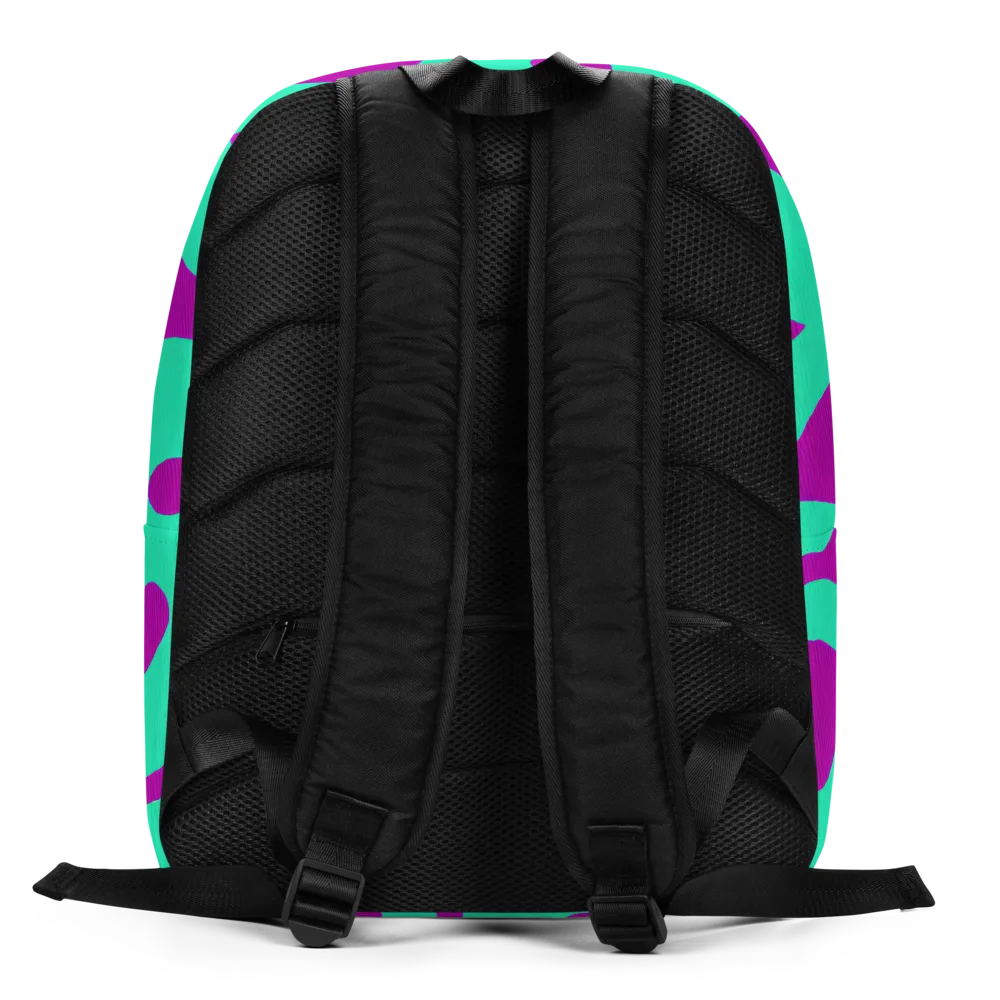 Aqua Voltage on Minimalist Backpack — Back