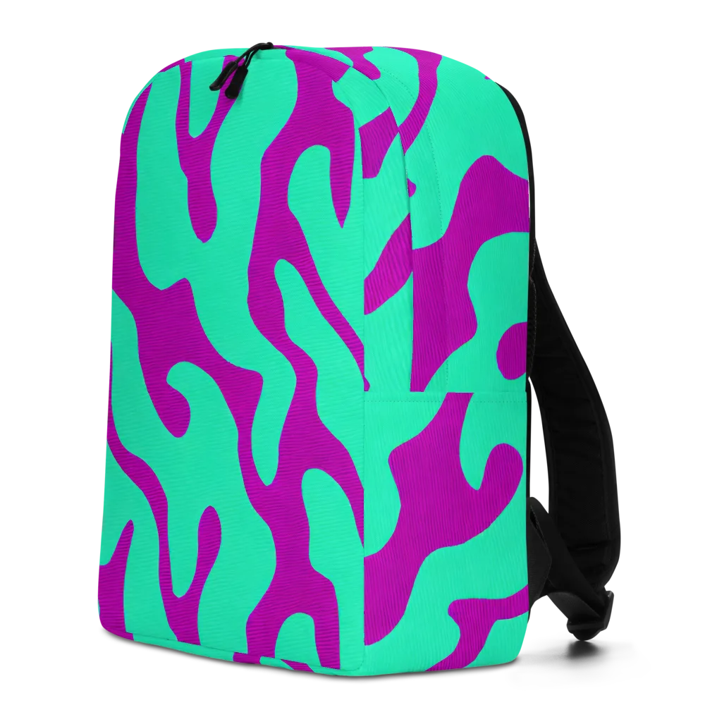 Aqua Voltage on Minimalist Backpack — Left