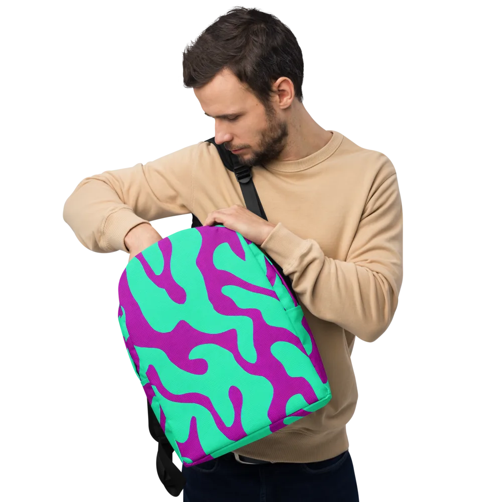 Aqua Voltage on Minimalist Backpack — Front