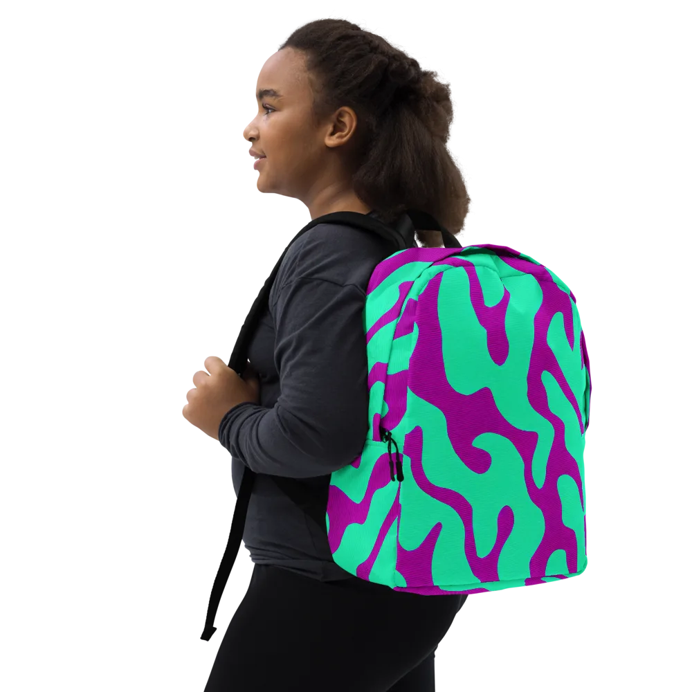 Aqua Voltage on Minimalist Backpack — Right Front