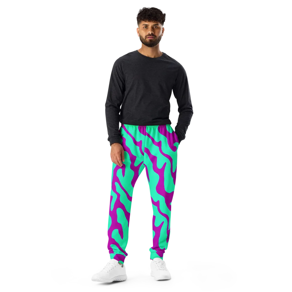 Aqua Voltage on Men's Joggers — Front