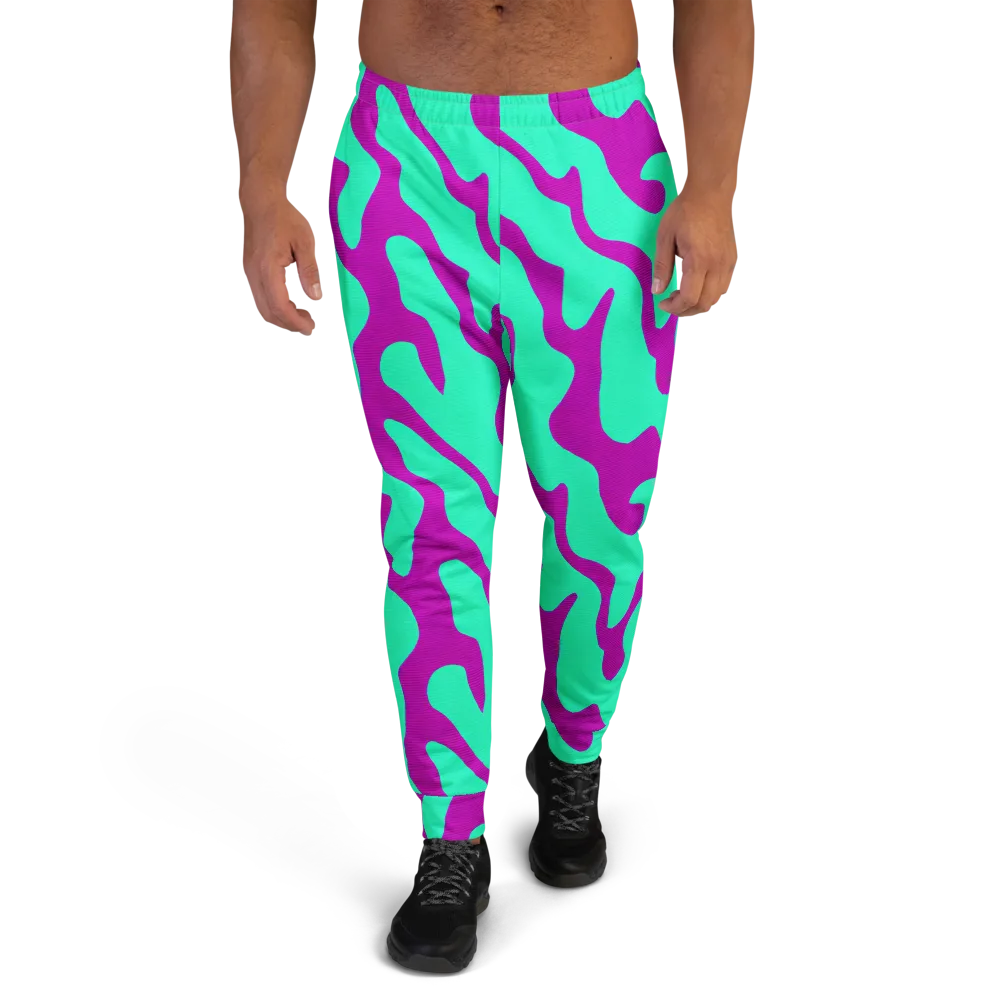 Aqua Voltage on Men's Joggers — Front