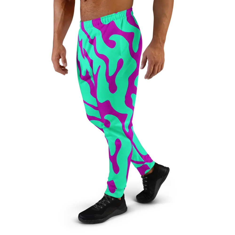 Aqua Voltage on Men's Joggers — Left